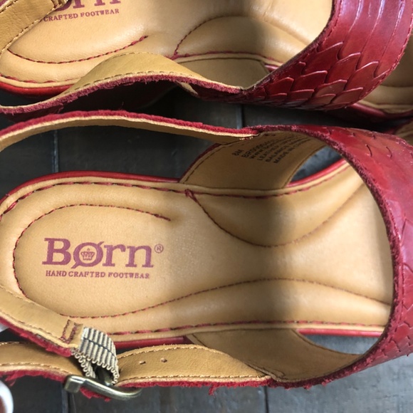 Born red woman heels sandals - Picture 6 of 10